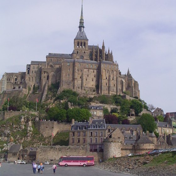 Mont Saint Michel--a masterpiece of monastic architecture of French and Italian influence.