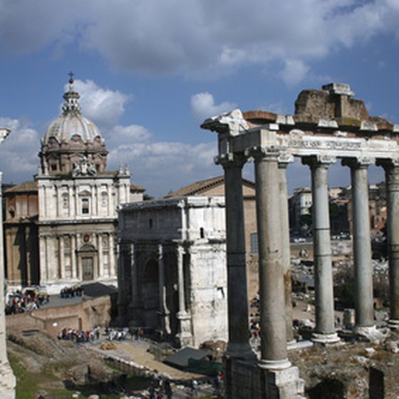 Many companies offer guided tours to the Roman Forum.