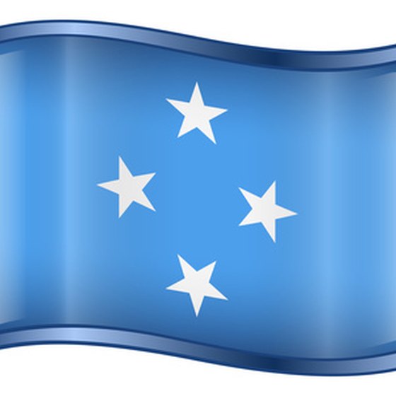 The flag of the Federated States of Micronesia