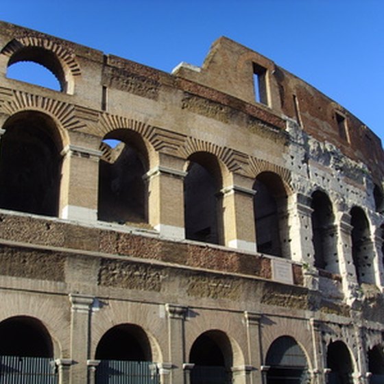 The Colosseum is a popular sight for travelers to Western Europe.