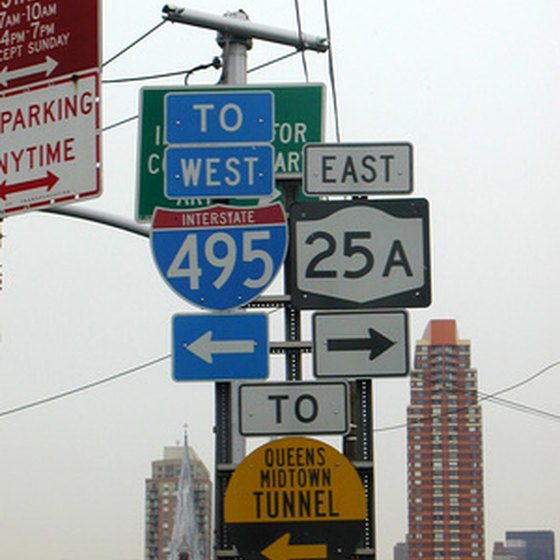 Street signs in Queens.