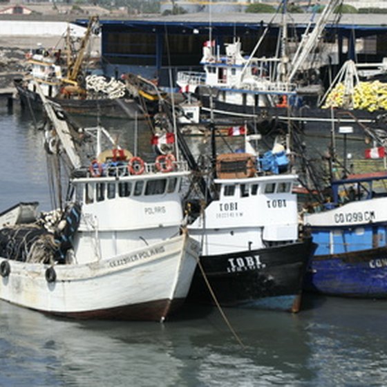 Chile's active ports bring in an abundance of seafood.