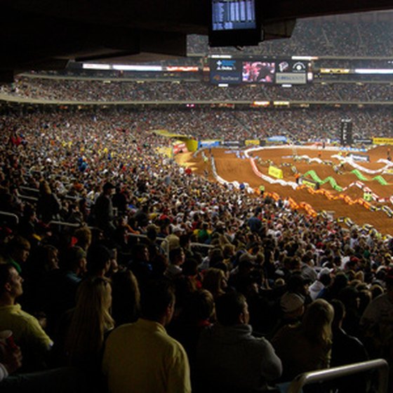 The Georga Dome hosts major sports events such as motorcycle racing.