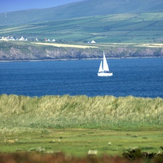 The Dingle Peninsula is noted for its green hills and blue seas.