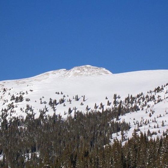 Colorado's snow-covered mountains.