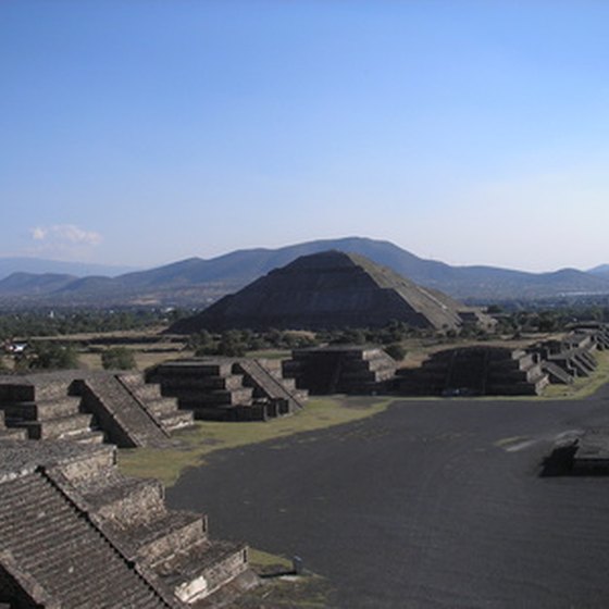 The Aztec step pyramids of Teotihuacan are in Mexico City.