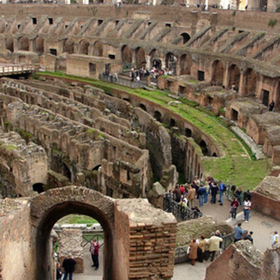 The Colosseum in Rome is one of Italy's most famous tourist attractions.