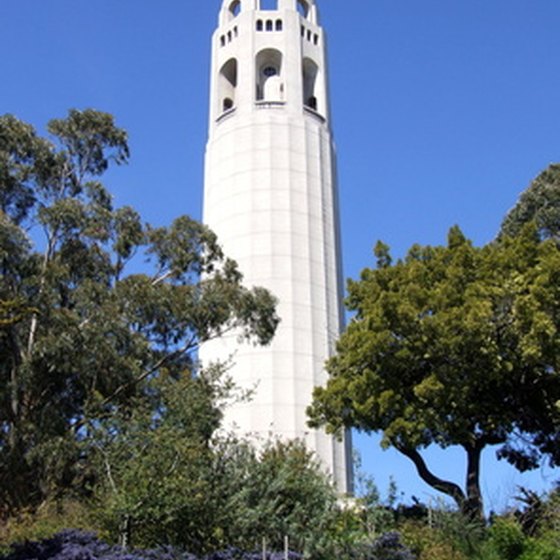 See Coit Tower atop Telegraph Hill on San Francisco's historic Barbary Coast Trail.