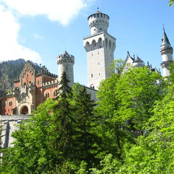 Neuschwanstein castle in Bavaria, Germany.