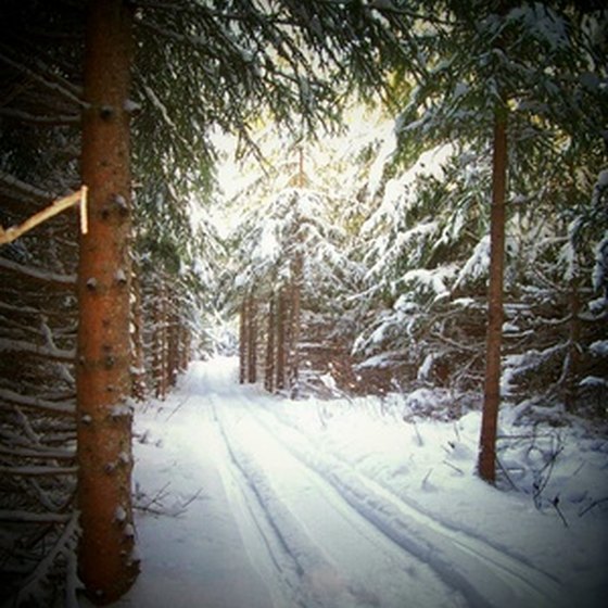 Spooner offers trails for snowmobiling, hiking, and other activities.