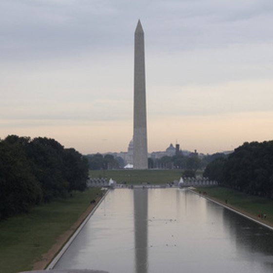 The Washington Monument is just one of many attractions at the National Mall.