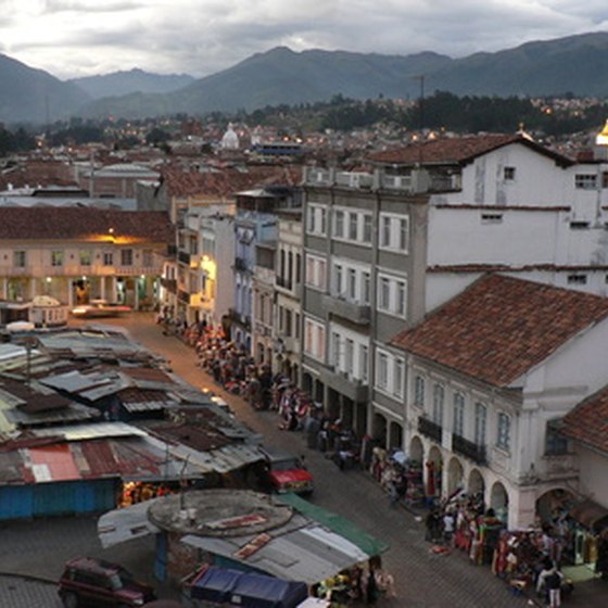 Traditional culture thrives under the shadow of mighty mountains in Ecuador.