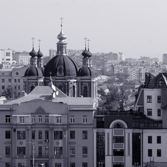 Trains travel from directly to Moscow from Helsinki, Warsaw and Berlin.