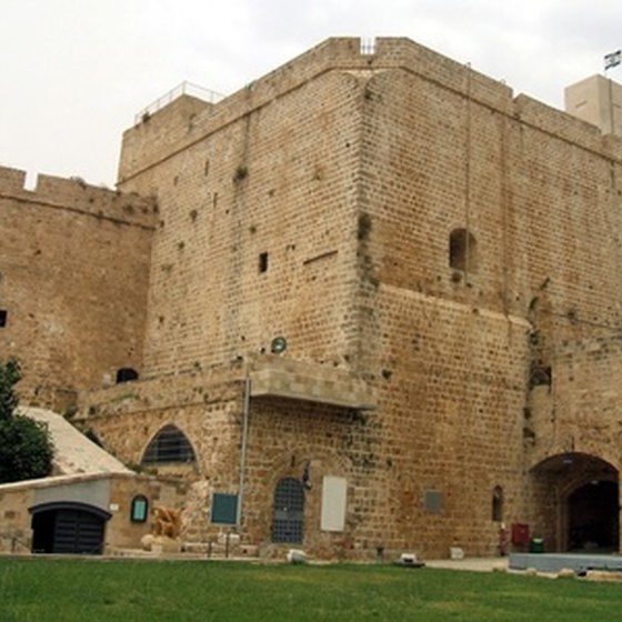 The Crusader castle at Acre is one of Israel's attractions.