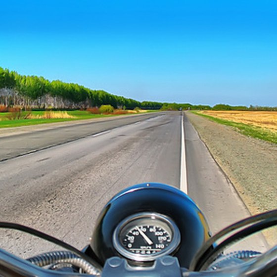 Motorcycles are great for cruising the open road.