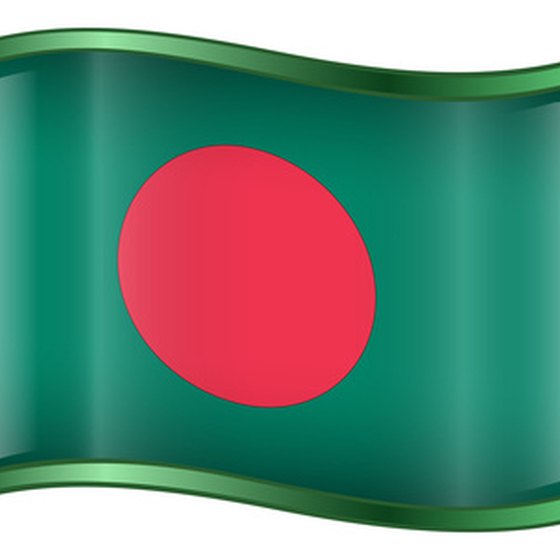 The flag of Bangladesh