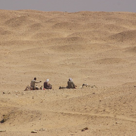 The expanse of the Sahara