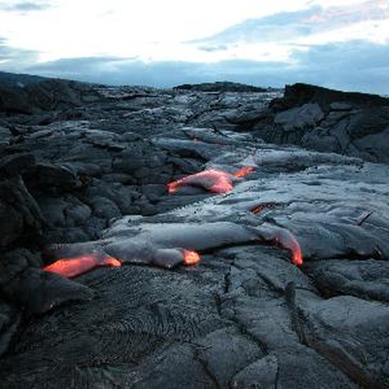 Molten lava is an accepted part of the Hawaiian landscape.