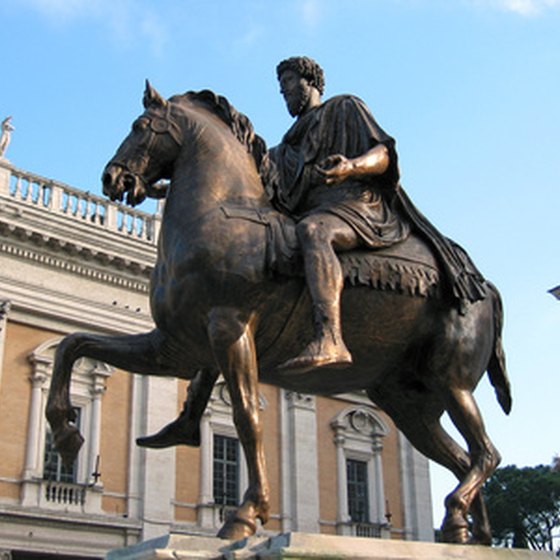 The Equestrian Statue of Marcus Aurelius is an art treasure from the first century AD.