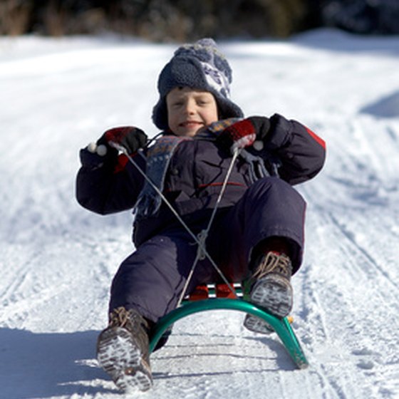 Sledding comes in many forms in Winter Park, Colorado.