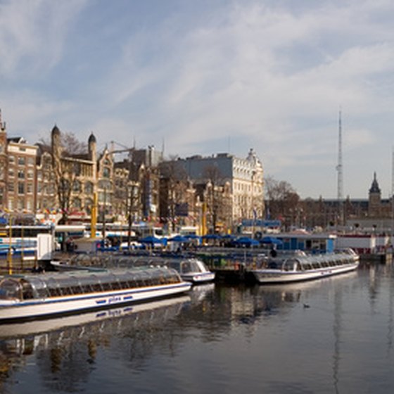 Amsterdam has many navigable canals.