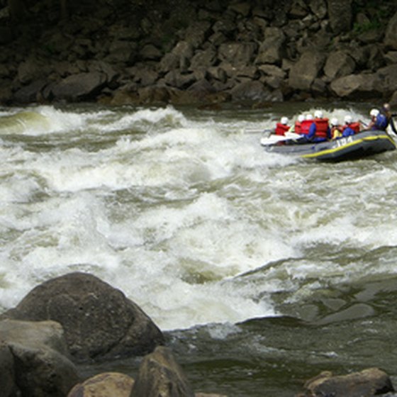 Colorado is an ideal place for outdoor activities, such as whitewater rafting.