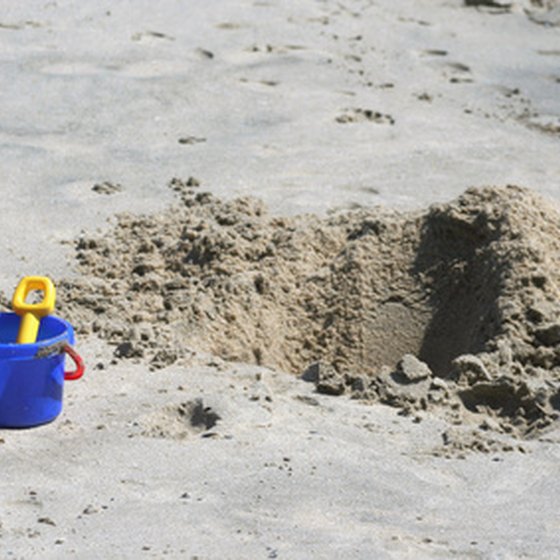 Your resort may offer sand toys for your kids to use.
