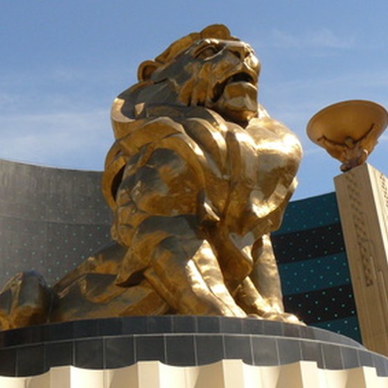 There are many hotels near Las Vegas' MGM Grand Hotel and Casino.
