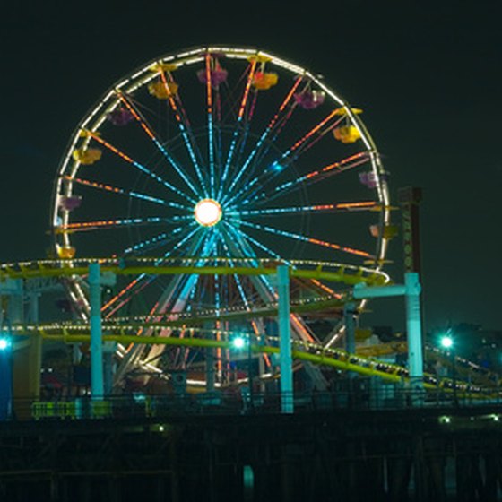 Santa Monica's Pacific Park area is very popular with young adults.