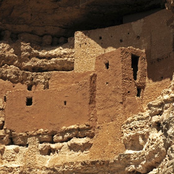 Travelers came by carriage and horseback to behold Montezuma's castle in the mid-1800s.