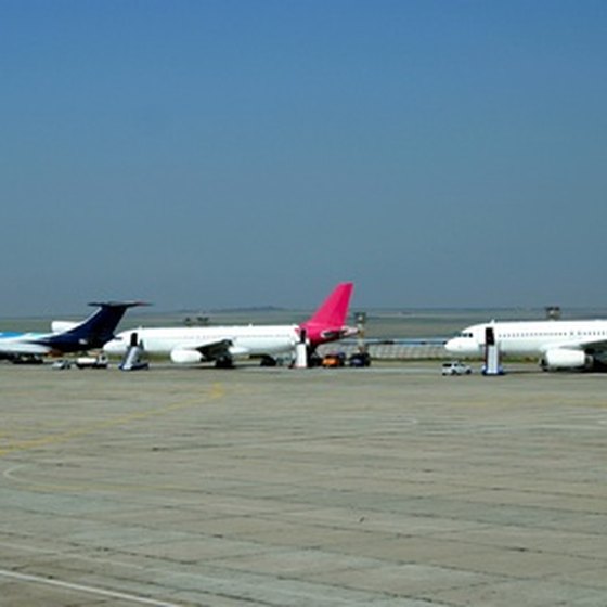 An airport runway
