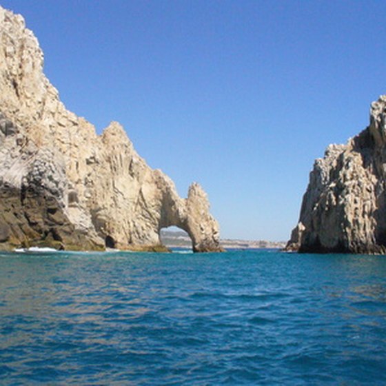 The famous rock formations off Cabo San Lucas, Mexico.