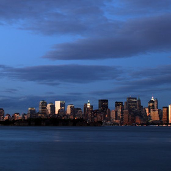 New York's skyline slips over the horizon as you sail away.