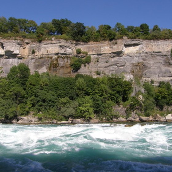 The Niagara River is treacherous below the falls.