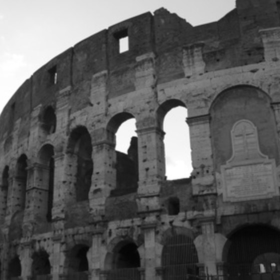 Rome has a number of famous attractions, among them the Colosseum.