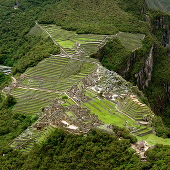 Imagine this view from a helicopter as you tour Machu Picchu.