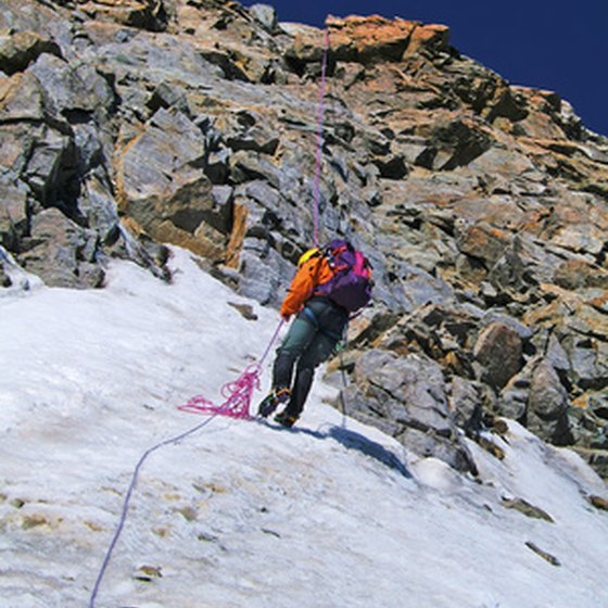Rappelling is a faster descent method than downclimbing on technical terrain.