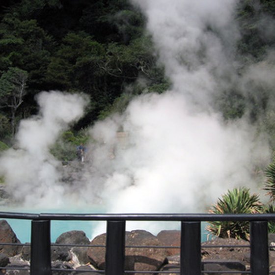 Hot springs the world over, like these in Japan, offer rejuvenating waters thought to have healing qualities.