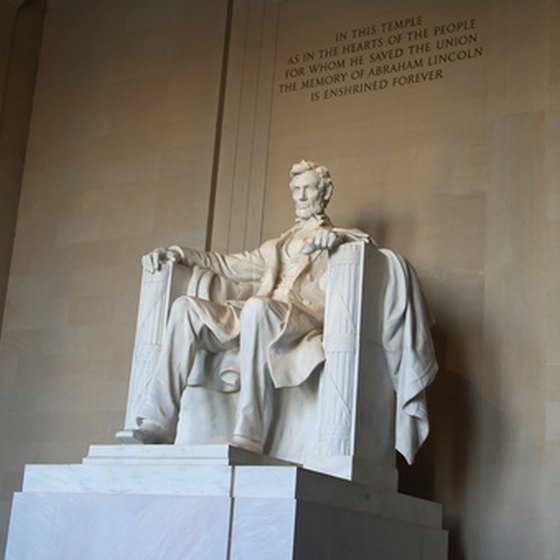 The ever-popular Lincoln Memorial in Washington, D.C.