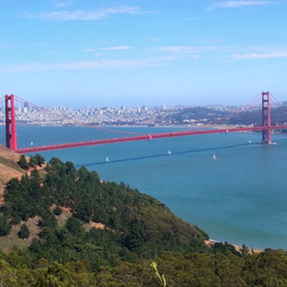 The Golden Gate Bridge welcomes visitors to San Francisco's Bay Area.