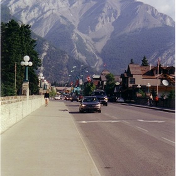 Banff, a year-round tourist resort, is set in the picturesque Canadian Rockies.