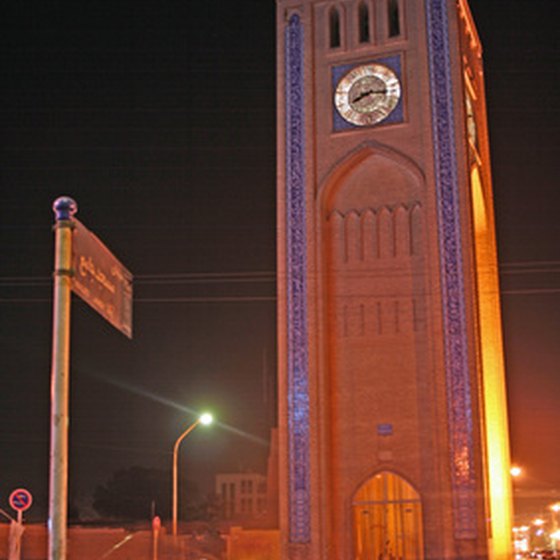 Clock tower in Yazd.