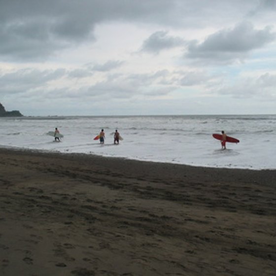 Jaco, south of the city of Puntarenas, is popular with surfers.