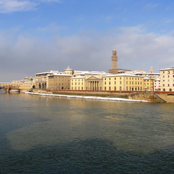 Florence beckons visitors even with snow on city roofs.