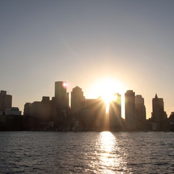 A view of Boston from the water