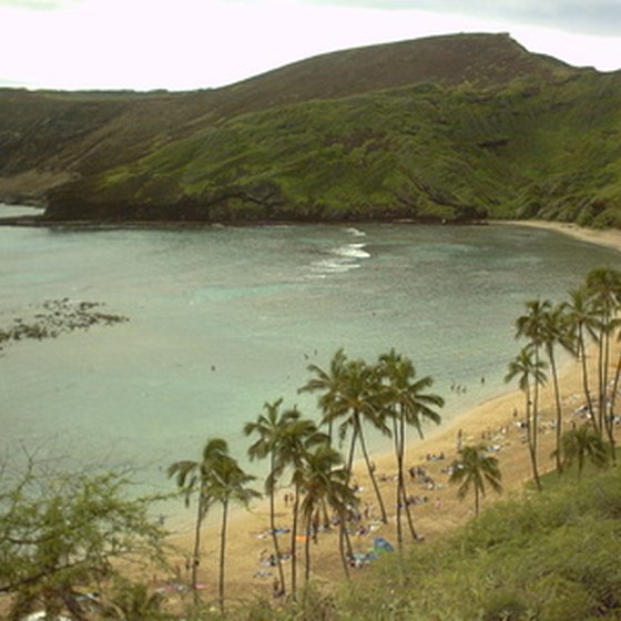 A secluded beach in Kauai.