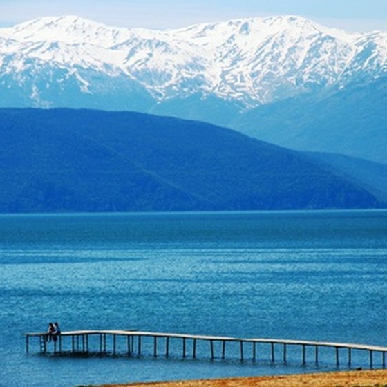 Lake Prespa, Macedonia, in Northern Greece.