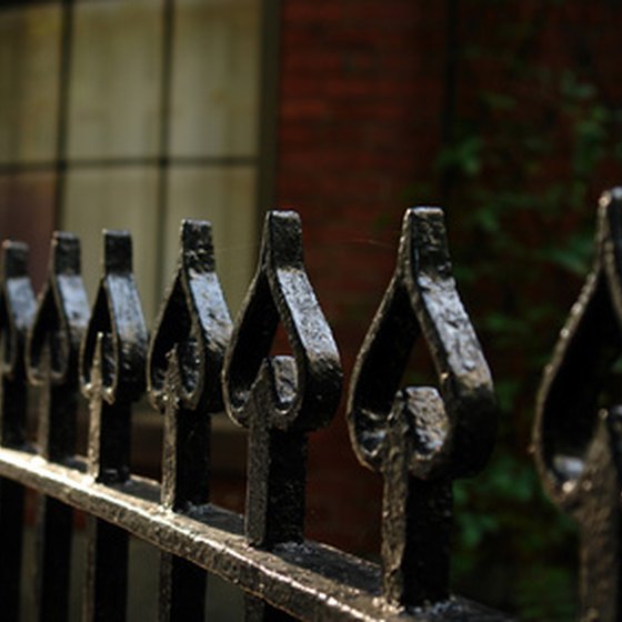 You can see ornate wrought-iron gates and fences throughout Savannah.