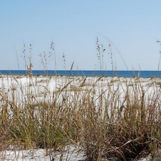 Some hotels in Orange Beach, Alabama have private beaches, just steps from the building.