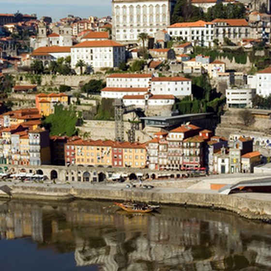 Houses in Porto overlooking the Douro River